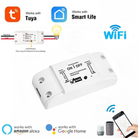 Contrôleur de disjoncteur/interrupteur LED Wi-Fi intelligent pour la maison, télécommande sans fil compatible avec l'application Tuya, 10A 240V Max, tension maximale 220V Max