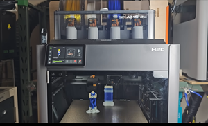 Imprimante 3D H2C AMS Combo, grande taille 330*320*325 mm³, extrudeuse servo à boucle fermée haute vitesse FDM pour impression multi-matériaux - Product Image 4