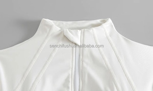 D927 Sörf Elbisesi Kadın Uzun Kollu Düz Açılı Profesyonel Güneş Koruyucu 1 Parça Hızlı Kuruyan Pamuk Karışımı Dalış Elbisesi - Product Image 4