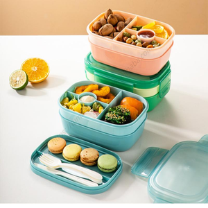 Lonchera Bento a Prueba de Fugas Syh659, Apta para Microondas, Contenedor para Preparación de Comidas para Estudiantes y Niños, Ideal para la Escuela y Viajes, Venta al Por Mayor - Product Image 3