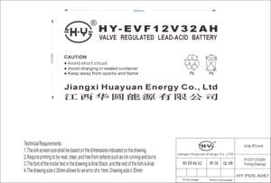 제조업체 EVF12V 32AH 충전식 딥 사이클 밀봉 납산 <span class=keywords><strong>Vrla</strong></span> 배터리 오토바이 배터리 유지 보수 무료 배터리 - Product Image 3