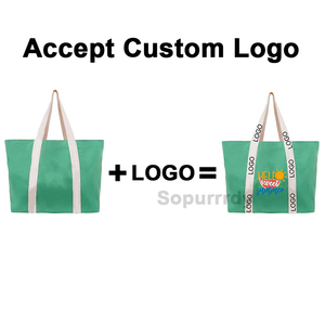 Bolsa de Lona de Algodón Grande Personalizada con Logotipo, Bolsa de Hombro Resistente y Estética, Bolsa de Compras Reutilizable - Product Image 2