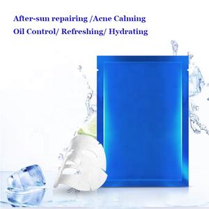 Etiqueta privada Cuidado de la <span class=keywords><strong>piel</strong></span> natural Hidratante Mascarilla calmante Después de la reparación del sol Post Microneedling hoja de máscara <span class=keywords><strong>facial</strong></span> - Product Image 3