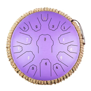 Instruments de musique Mini Steel <span class=keywords><strong>Handpan</strong></span> <span class=keywords><strong>Hluru</strong></span> 8 Notes Tongue Drum Accessories Tongue Drum 12 Inches - Product Image 2
