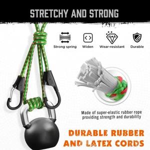 ชุดสายรัดแบบมีตัวล็อค Wantu 1400 กรัม ตะขอรูปตัว J สองด้าน วัสดุ PE PP สำหรับจักรยาน มอเตอร์ไซค์ กระเป๋าเดินทาง แคมป์ปิ้ง และการขนส่ง - Product Image 4