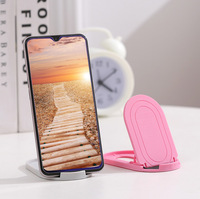 Support de téléphone portable pliable en plastique pour bureau, support de téléphone portable portable pour enregistrement vidéo