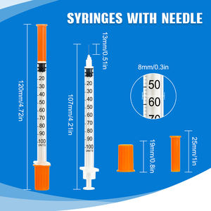 Jarum suntik dokter hewan dengan 30 pengukur jarum, jarum suntik medis untuk hewan, hewan peliharaan, dan ternak - Product Image 3