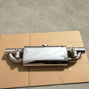 Universal High Performance 3" Racing <b>Car</b> Exhaust Muffler Stainless Steel 304 Mirror <b>Polished</b> Valvetronic for F30 - Product Image 5