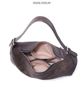 Bolso de Hombro de Cuero Vintage para Mujer, Bolso de Hombro de Cuero Esmerilado de Moda, Bolso de Lujo para Uso Diario - Product Image 2