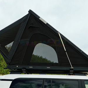 Tente de toit rigide en aluminium, forme triangulaire, pour camping, 4x4, camionnette, voiture, 2-3 personnes - Product Image 2