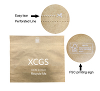 Enveloppes en papier élastiques avec Logo personnalisé, lot de 50, sacs d'emballage en carton Kraft imperméable à Surface d'huile, pour la livraison et l'emballage