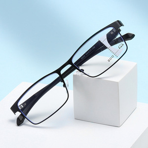 <span class=keywords><strong>Lunettes</strong></span> <span class=keywords><strong>de</strong></span> <span class=keywords><strong>lecture</strong></span> multifocus <span class=keywords><strong>progressives</strong></span> à zoom intelligent en métal mince pour hommes presbytie photochromique bifocale anti-lumière bleue - Product Image 2