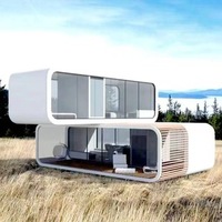 Vente en gros usine : Cabine mobile Apple 20 pieds 40 pieds, Maison capsule spatiale préfabriquée, Pod Apple personnalisé, Bureau, Boutique, Glamping, Resort