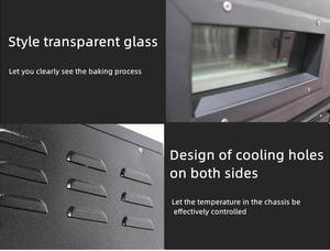 Restaurant ausrüstung Kommerzieller Pizza ofen Gasbrenner Industriegas-Pizza ofen mit rotierendem Stein - Product Image 5