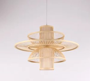 Pantalla de ratán Natural de estilo asiático, mimbre de mano de lujo, buen precio para lámparas de niños, decoración del hogar, diseño japonés, venta al por mayor, Vietnam - Product Image 4