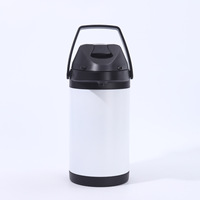 Mug à café isotherme en acier inoxydable grande capacité avec pompe à pression, maintien au chaud 12-24 heures, portable, classique, pour usage quotidien