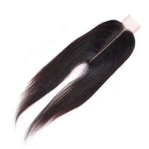 Cierre popular Kim Cierre 2*6 Cierre de cabello humano brasileño Color natural Sin desprendimiento