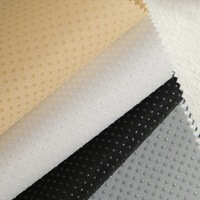 Tissu en polyester tissé léger antidérapant à pois pour tapis, housse de canapé, tapis pour animaux de compagnie, matériau de support antidérapant