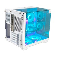 Boîtier PC Gaming Mid Tower Pcooling avec Verre Trempé, USB 3.0, Ventilateurs RGB, Excellent Flux d'Air, Compatible ATX et Micro ATX, Conception Sans Outils