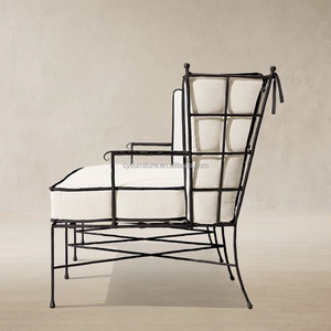 Sofá de Acero Inoxidable para Exteriores con Estructura con Recubrimiento en Polvo, <span class=keywords><strong>Asientos</strong></span> Modernos para Patio y <span class=keywords><strong>Terraza</strong></span>, Ideal para Salas de Hotel - Product Image 4