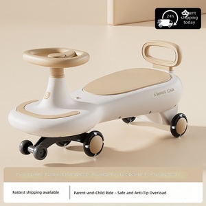 Kinder-Plastik-Drehauto 1-12 Jahre Alt Anti-Rollover 3-Rad Geräuschlos Schwingendes Musikspielzeug für Erwachsene KDX-390 Xingtai - Product Image 5