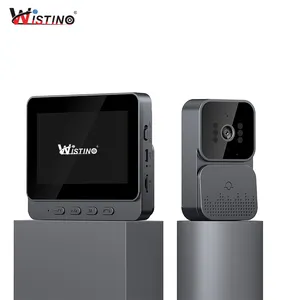 Wistino kamera bel pintu Audio dua arah, kamera 1080p penglihatan malam Plug And Play sistem interkom Video pintar