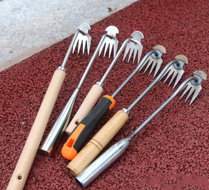Herramientas multifunción para deshierbe de jardín, deshierbe manual de jardín, mango de madera de acero inoxidable, pala manual para jardín - Product Image 5