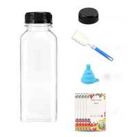 Botella de Plástico PET Transparente Vacía de 250 ml para Jugo, Leche, con Logotipo Personalizado, Botella para Bebidas para Venta
