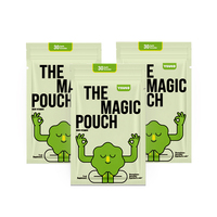 Custom Logo Three-Side Sealed Kraft Paper Aluminum Foil Inside Stand up Pouch Paper Packaging for Food Storage Sale