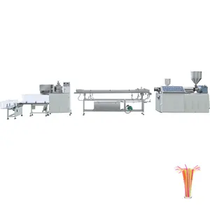 Custom automatic PHA PLA PP material drinking straw extruder packaging machine production line