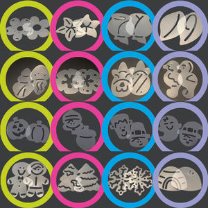 Moule et emporte-pièce en plastique pour Halloween et l'automne, gaufrage <span class=keywords><strong>de</strong></span> Fondant, modèle <span class=keywords><strong>de</strong></span> pochoir - Product Image 6