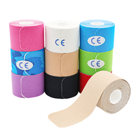 Bande musculaire en coton Kinesiology, imperméable, pré-coupée, bande KT pour le sport et la musculation, bandages de soutien pour le sport