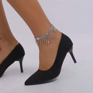 Chevillères tendance haut de gamme pour femmes, style européen et américain, entièrement en coquillage, super brillantes, avec pampilles en alliage, accessoire de fête transfrontalier, vente chaude - Product Image 2