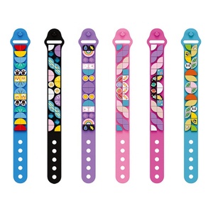 Giáng sinh Xmas tự làm hạt nhỏ khối xây dựng Vòng đeo tay nhựa Dây đeo cổ tay trẻ em ngày quà tặng đồ chơi bán buôn - Product Image 2