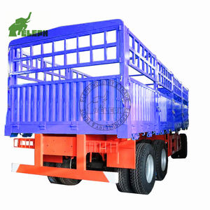 Remorque à timon d'<span class=keywords><strong>occasion</strong></span> à plat pour le transport de marchandises à haute clôture à vendre 07 - Product Image 4