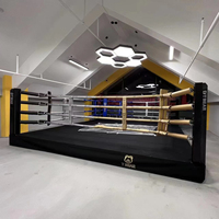 Anneau de boxe professionnel sur mesure de 10 à 20 pieds avec logo personnalisé pour l'entraînement en salle de sport et les compétitions de combat (OEM/ODM)