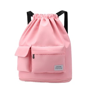 OEM ODM Customized Logo Printed Waterproof Promotional Polyester Nylon Shop Gym Sport and Backpack Drawstring Bags