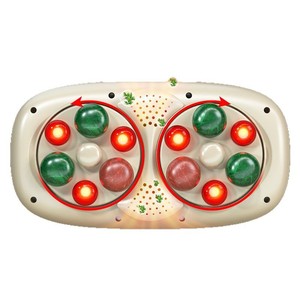 Custom Made Aux Double Disc Abdominal Massager With Bianstone Head Electric Heating Kneading Function Rechargeable Portable - Product Image 2