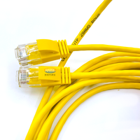 1M Cat6 UTP kabel Patch lurus untuk jaringan komputer RJ45 kabel LAN kabel Patch komunikasi, kuning