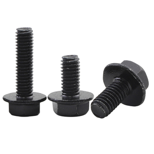 4.8 Graad Zwarte Koolstofstaal Zeskant Flensbouten M3 M4 M5 M6 M8 Gekarteld Afgewerkt - Product Image 3