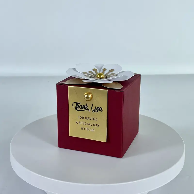 Wine Red With Gold
