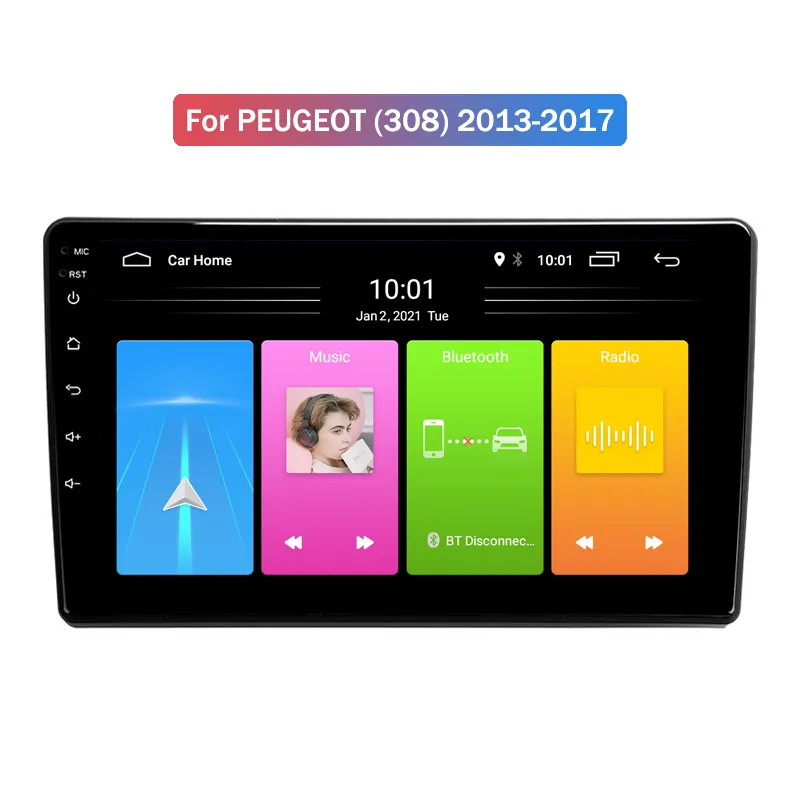Pemutar Audio Stereo Android 12 untuk Peugeot 308 T9 308S 2013 - 2017 Radio Mobil Multimedia Video Navigasi GPS