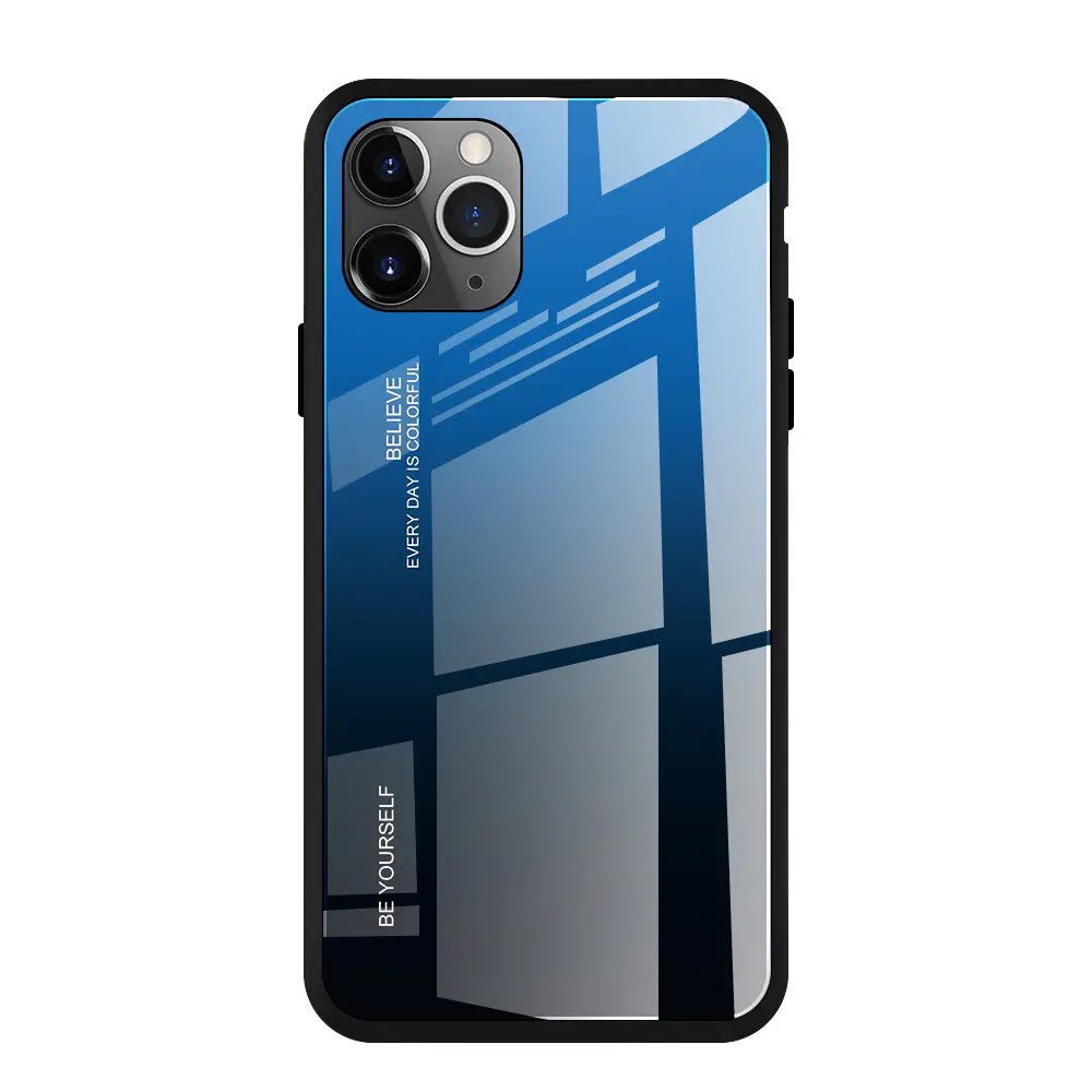 เคสฝาหลังกระจกสำหรับ iPhone 12, เคสป้องกันแบรนด์แฟชั่นดีไซน์โลโก้สำหรับ iPhone 15 PRO MAX