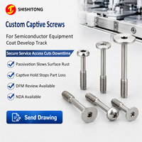 Produsen Sekrup Mesin Titanium TA2 Kustom, Sekrup Kepala Pan Profil Rendah Torx Hex Socket untuk Coat/Develop Track