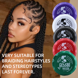 Cire coiffante bio pour cheveux bouclés à l'essence de fruits, parfum rétro, tenue forte, sûre et non irritante pour les tresses - Product Image 4
