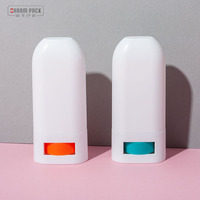 Contenant de stick déodorant en PP écologique, couleur personnalisée, 15G, OEM/ODM, vente en gros, ouverture facile, impression sérigraphique sur surface