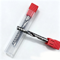 Fraise à un seul denturement en carbure monobloc, outil de fraisage CNC à une seule tranchant pour le travail du bois, la gravure et la découpe