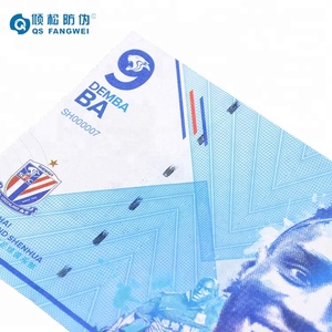 ผู้ผลิตตั๋วกระดาษกันปลอมแบบกำหนดเองสำหรับคอนเสิร์ต<span class=keywords><strong>ฟุตบอล</strong></span> - Product Image 2