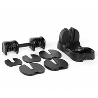 Manubrio in Acciaio con Blocco Rapido e Piastra Regolabile 25KG, 18 Livelli di Peso, Ergonomico Antiscivolo per Palestra Domestica e Fitness Commerciale
