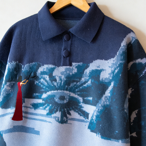 Custom LOGO <strong>Men's</strong> Sweater Jacquard Graphic Knitwear Winter Crew <strong>Neck</strong> Long Sleeve Cable Streetwear Designer Knitted <strong>Jumper</strong> - Product Image 3